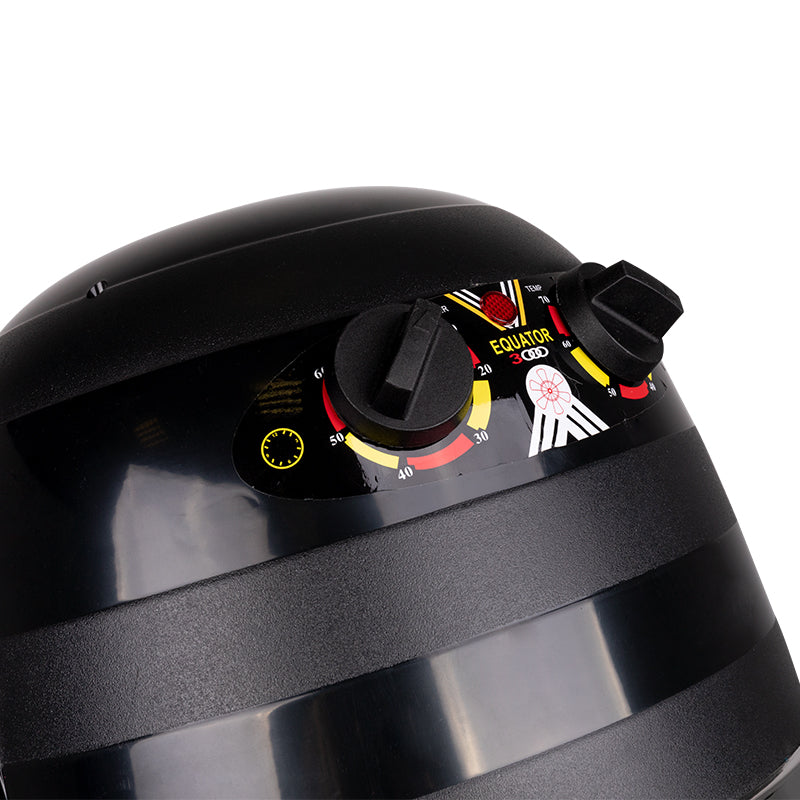 Casco asciugacapelli Gabbiano con braccio a muro 1600A Velocità singola Nero 2
