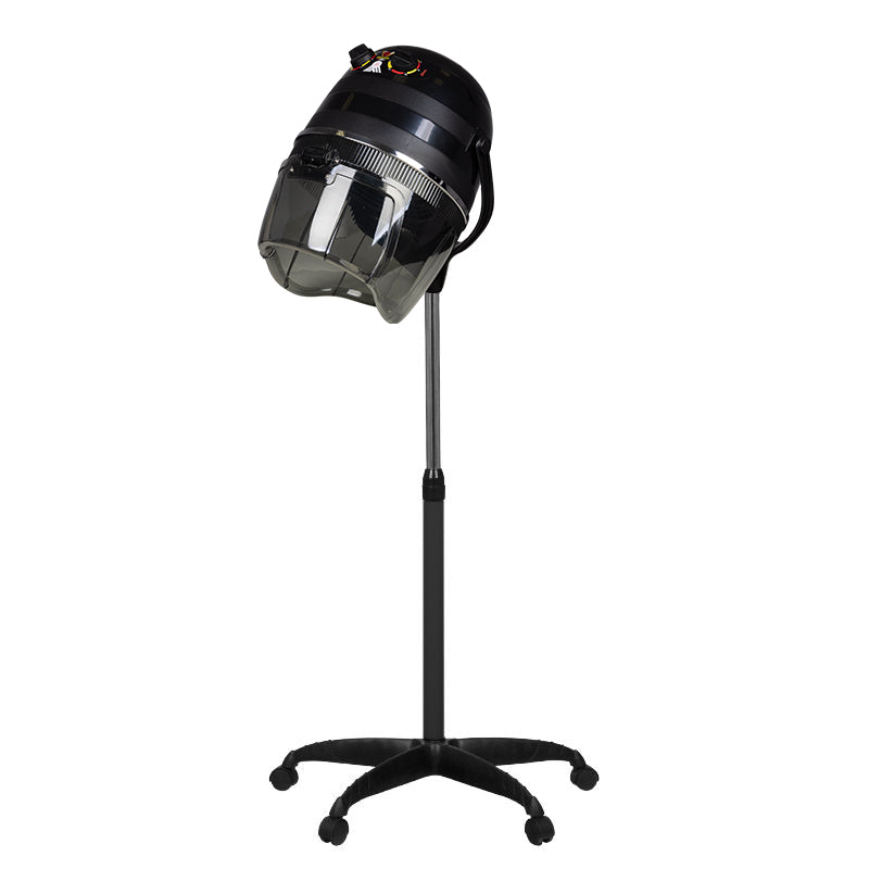 Casco Asciugacapelli su Stativo Gabbiano 1600 Velocità Singola Nero