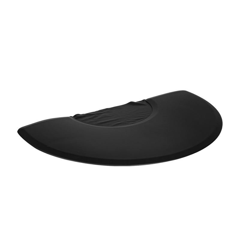 Tappeto Parrucchiere per Poltrona Semicircolare Nero