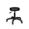 Sgabello Regolabile con Ruote Eco Pelle AM-303-2 Nero