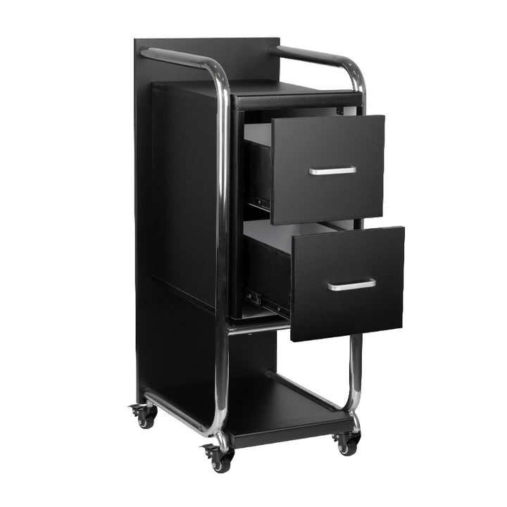 Carrello Parrucchiere Gabbiano Solo Nero-Argento - immagine 3