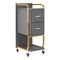 Carrello Parrucchiere Gabbiano Solo Grigio-Oro