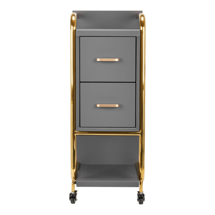 Carrello parrucchiere Gabbiano Solo Grigio-Oro 3