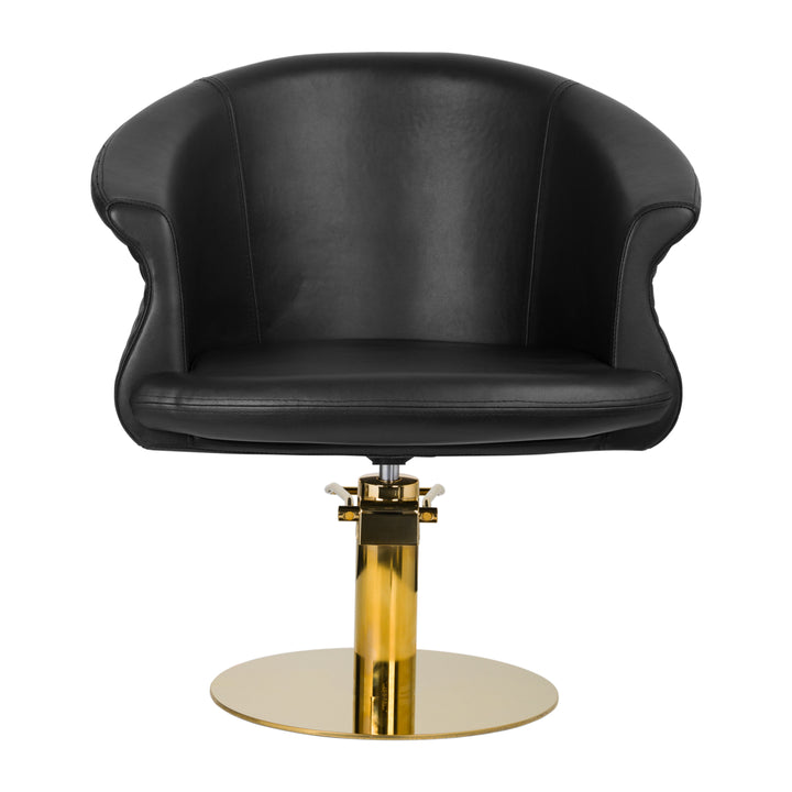 Poltrona parrucchiere Gabbiano Versailles Oro-Nero 3