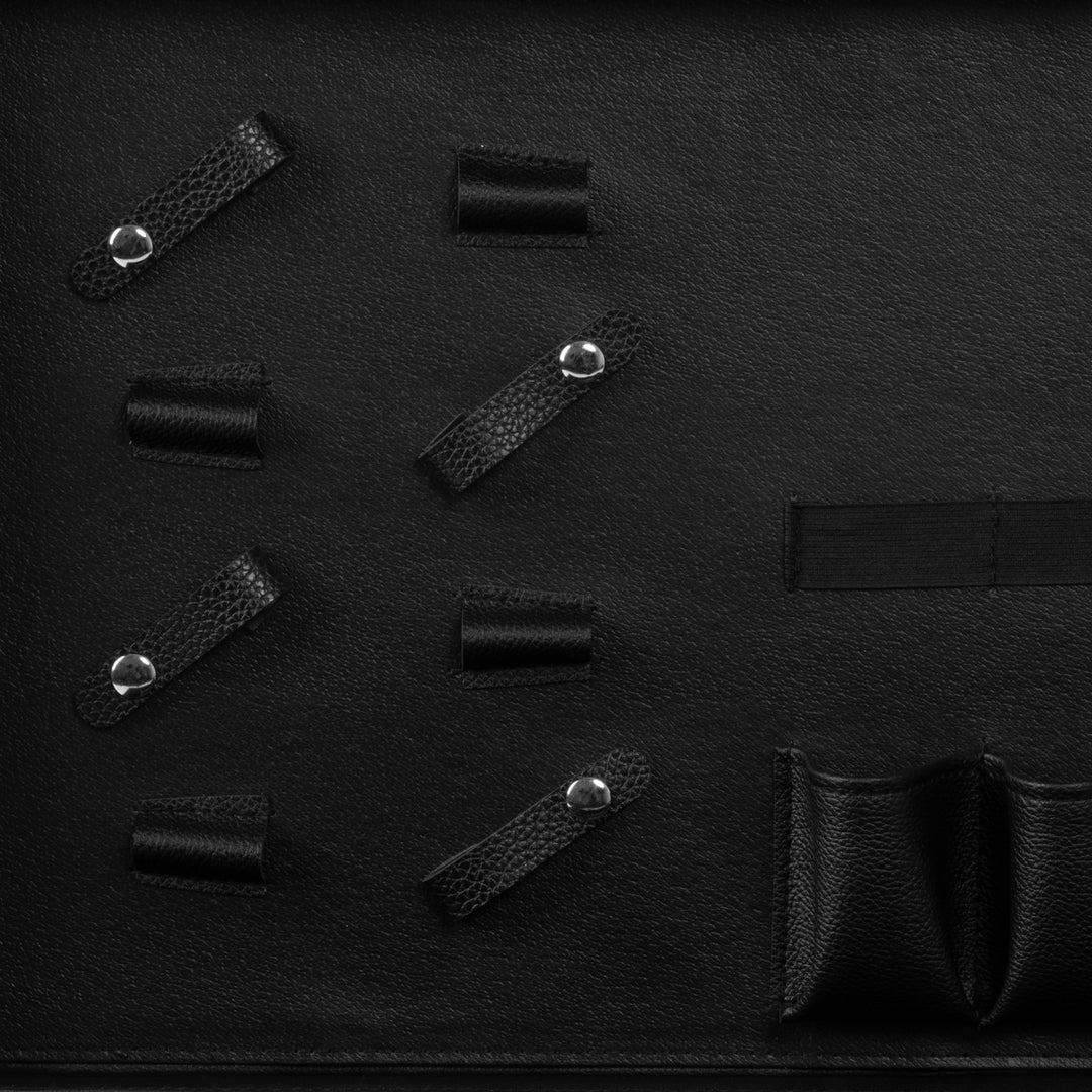 Valigetta Parrucchiere Alluminio con Lucchetto a Combinazione e Tracolla Bianco-Nero - immagine 4