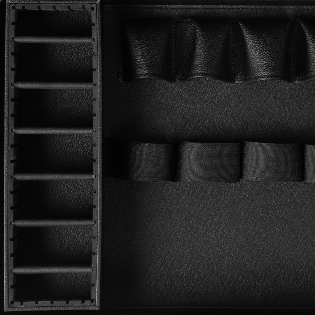 Valigetta Parrucchiere Alluminio con Lucchetto a Combinazione e Tracolla Bianco-Nero - immagine 5