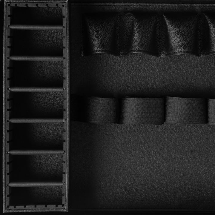 Valigetta Parrucchiere Alluminio con Lucchetto a Combinazione e Tracolla Bianco-Nero - immagine 5