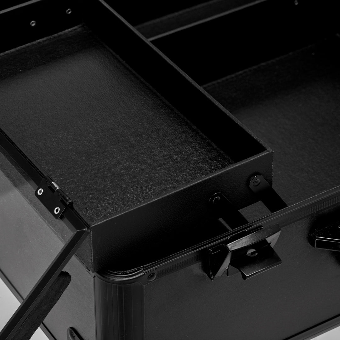 Valigia Trucco Postazione Mobile T-27 con Specchio Illuminato Nero - immagine 6