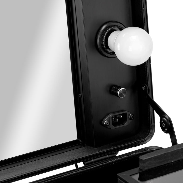 Valigia Trucco Postazione Mobile T-27 con Specchio Illuminato Nero - immagine 7