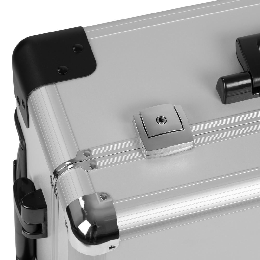 Valigia Trucco Postazione Mobile T-27 con Specchio Illuminato Argento - immagine 6