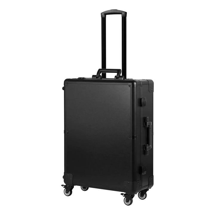 Valigia Trucco Postazione Mobile con Specchio Illuminato e Casse Nero - immagine 3