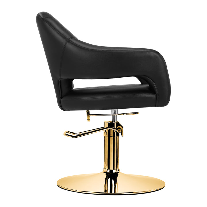 Poltrona Parrucchiere Gabbiano Parma Oro-Nero - immagine 4