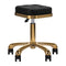 Sgabello con Ruote M-1645 Oro Nero