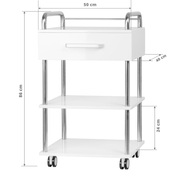 Carrello estetica 6050 Bianco 5