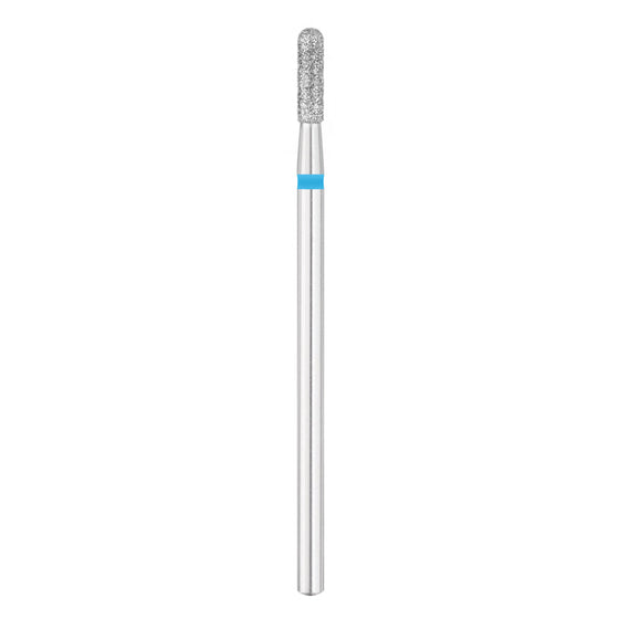 Exo Punte fresa pedicure Diamante Cilindro Rotondo ⌀2.3/8 mm Media