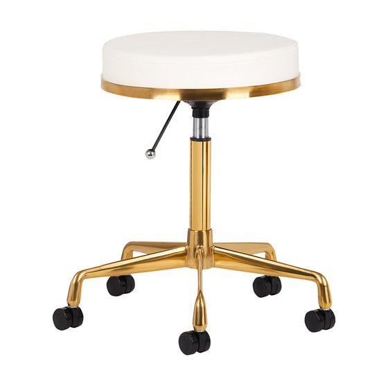 Sgabello con Ruote H4 Oro Bianco