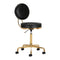 Sgabello con Ruote H5 Oro Nero