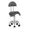 Sgabello Ergonomico con Ruote e Schienale 6001 Grigio