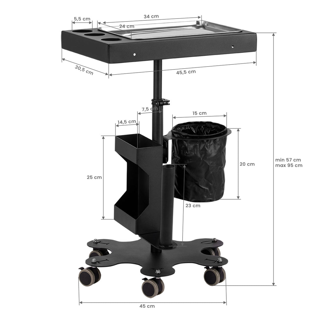 Carrello Estetista Pro-Ink 716C Nero - immagine 7