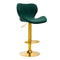 Sgabello da Bar QS-B15 Velluto Oro Verde