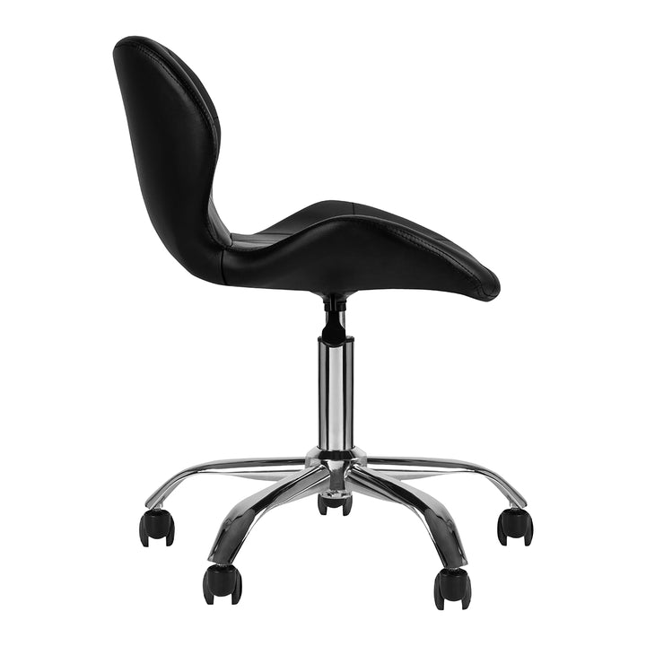 Sgabello con Ruote QS-06 Nero - immagine 2