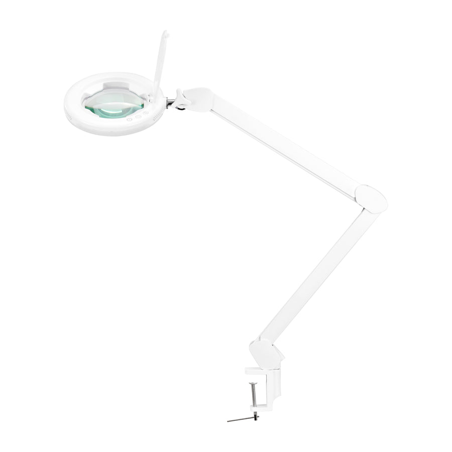 Lampada lente ingrandimento SMD LED Glow 8021 da Tavolo Bianco 1