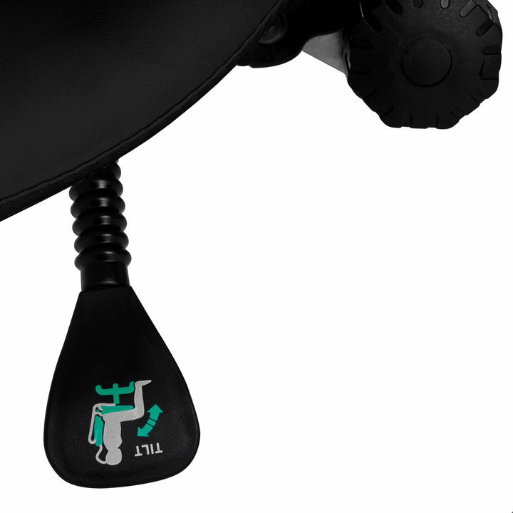 Sgabello Ergonomico Regolabile con Ruote e Schienale Giovanni 1004 Nero - immagine 7