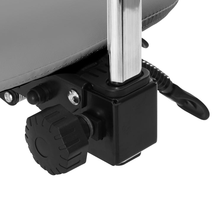 Sgabello Ergonomico Regolabile con Ruote e Schienale Giovanni 1004 Grigio - immagine 5