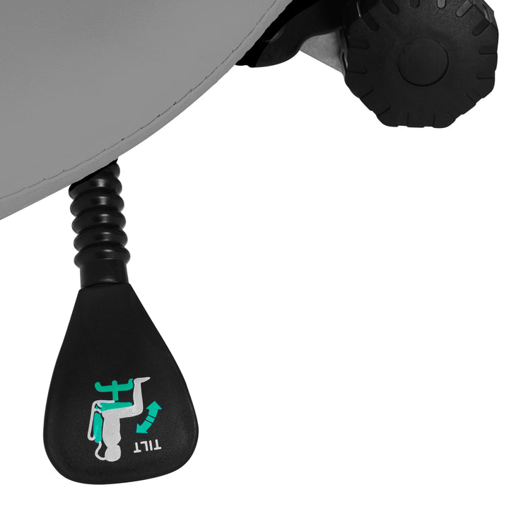 Sgabello Ergonomico Regolabile con Ruote e Schienale Giovanni 1004 Grigio - immagine 7