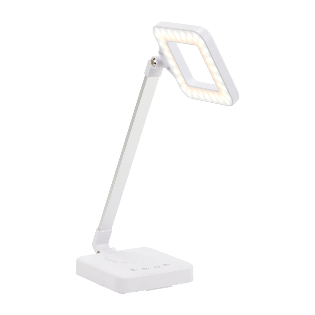 Lampada LED con Colore e Intensità Regolabili Elegante 804 Bianco - immagine 4