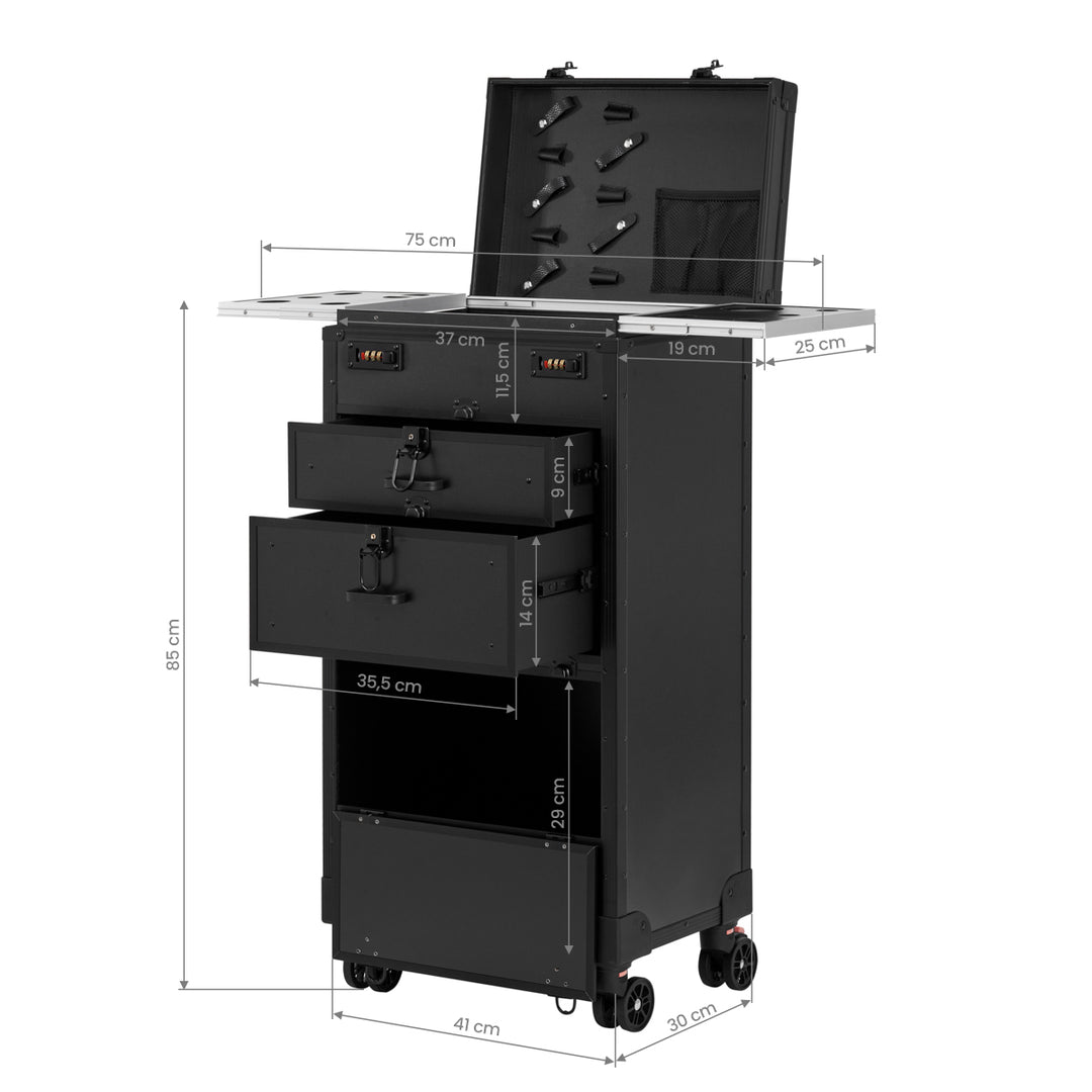 Carrello Parrucchiere Gabbiano V21 Nero - immagine 11