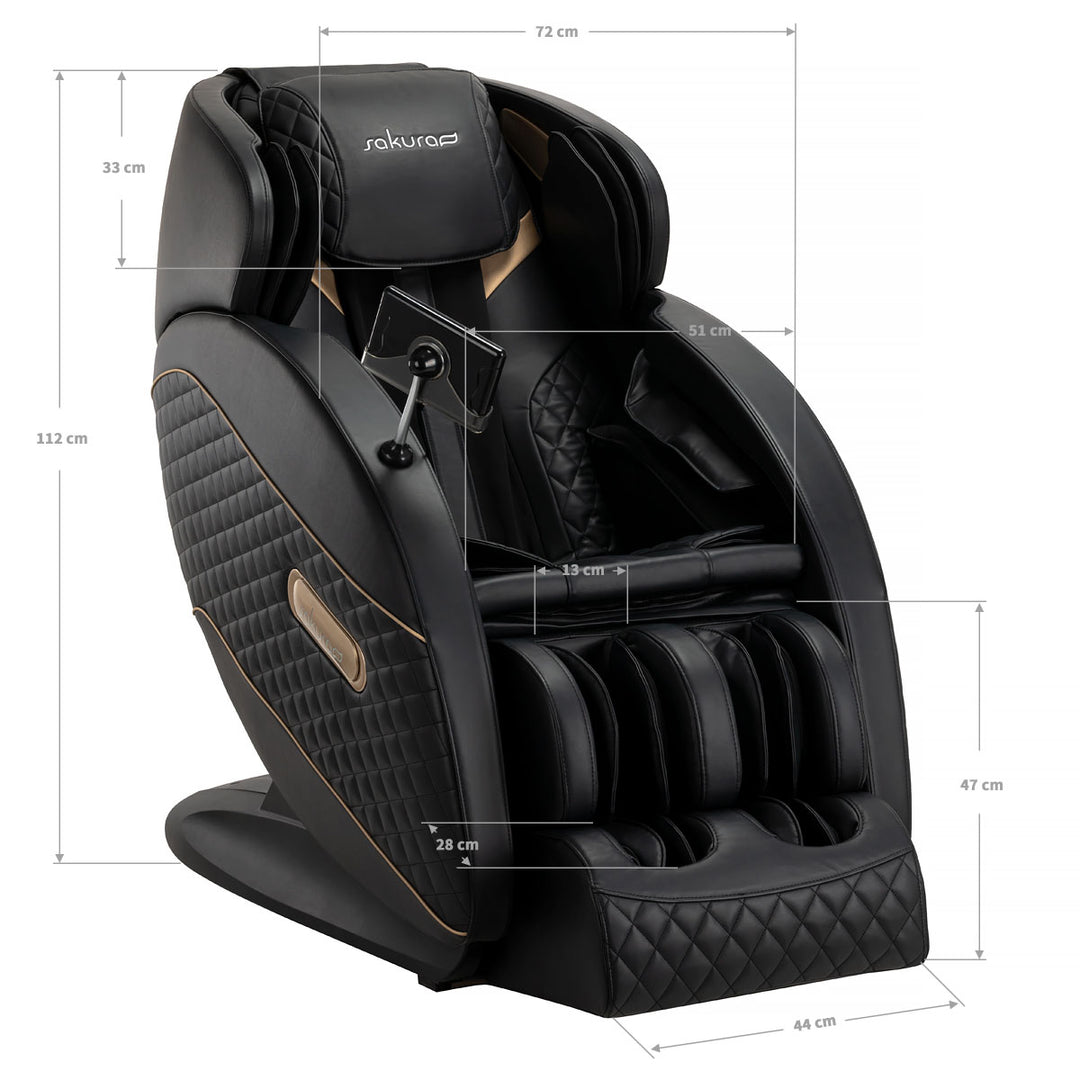 Poltrona Massaggiante Elettrica Sakura Standard 801 Nero - immagine 18