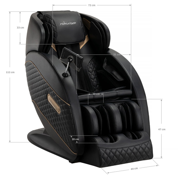 Poltrona Massaggiante Elettrica Sakura Standard 801 Nero - immagine 18