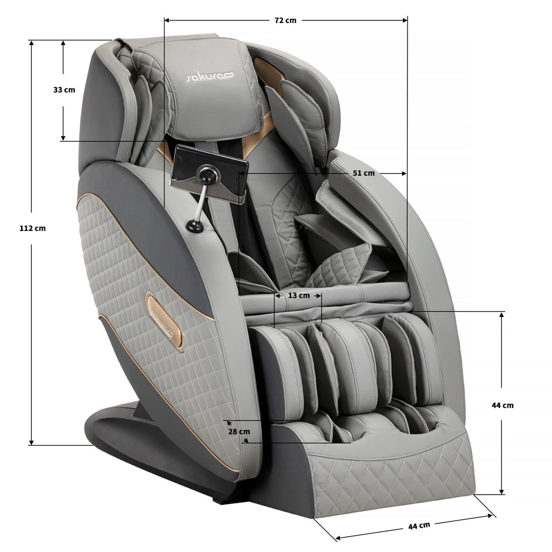 Poltrona Massaggiante Elettrica Sakura Standard 801 Grigio - immagine 17