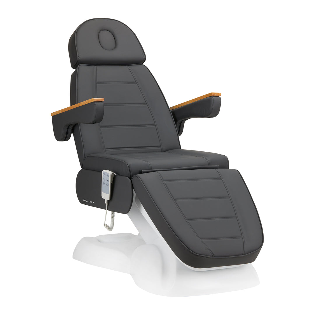 Poltrona Estetica Elettrica Lux 273B con 3 Motori Grigio-Bianco