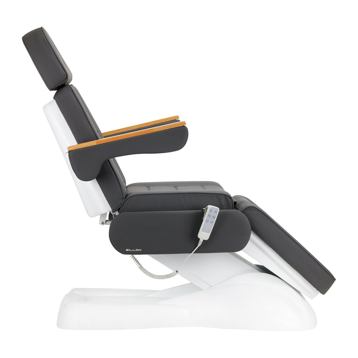 Poltrona Estetica Elettrica Lux 273B con 3 Motori Grigio-Bianco - immagine 2