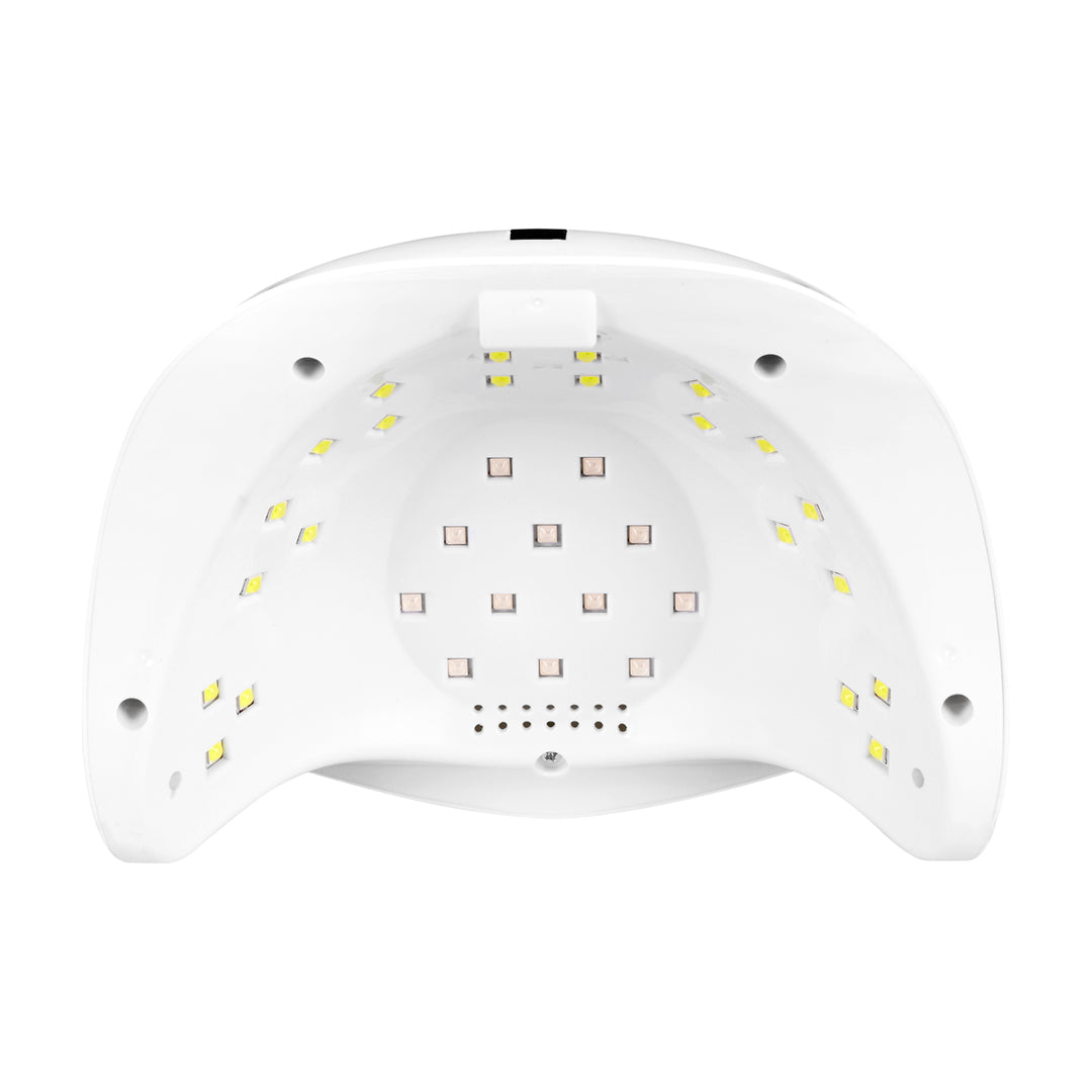 Lampada UV Unghie Dual LED Glow S1 168W Bianco-Argento