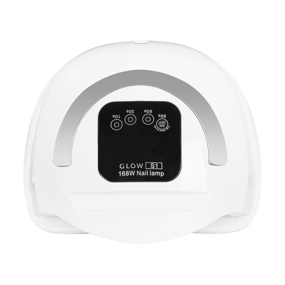 Lampada UV Unghie Dual LED Glow S1 168W Bianco-Argento