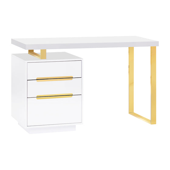 Tavolo da Manicure 3311G Oro-Bianco