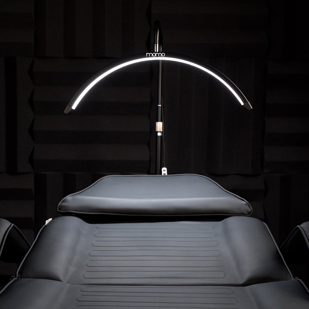 Lampada Ciglia LED con Treppiede e Colore e Intensità Regolabili Momo Moon MX6 Bianco - immagine 14