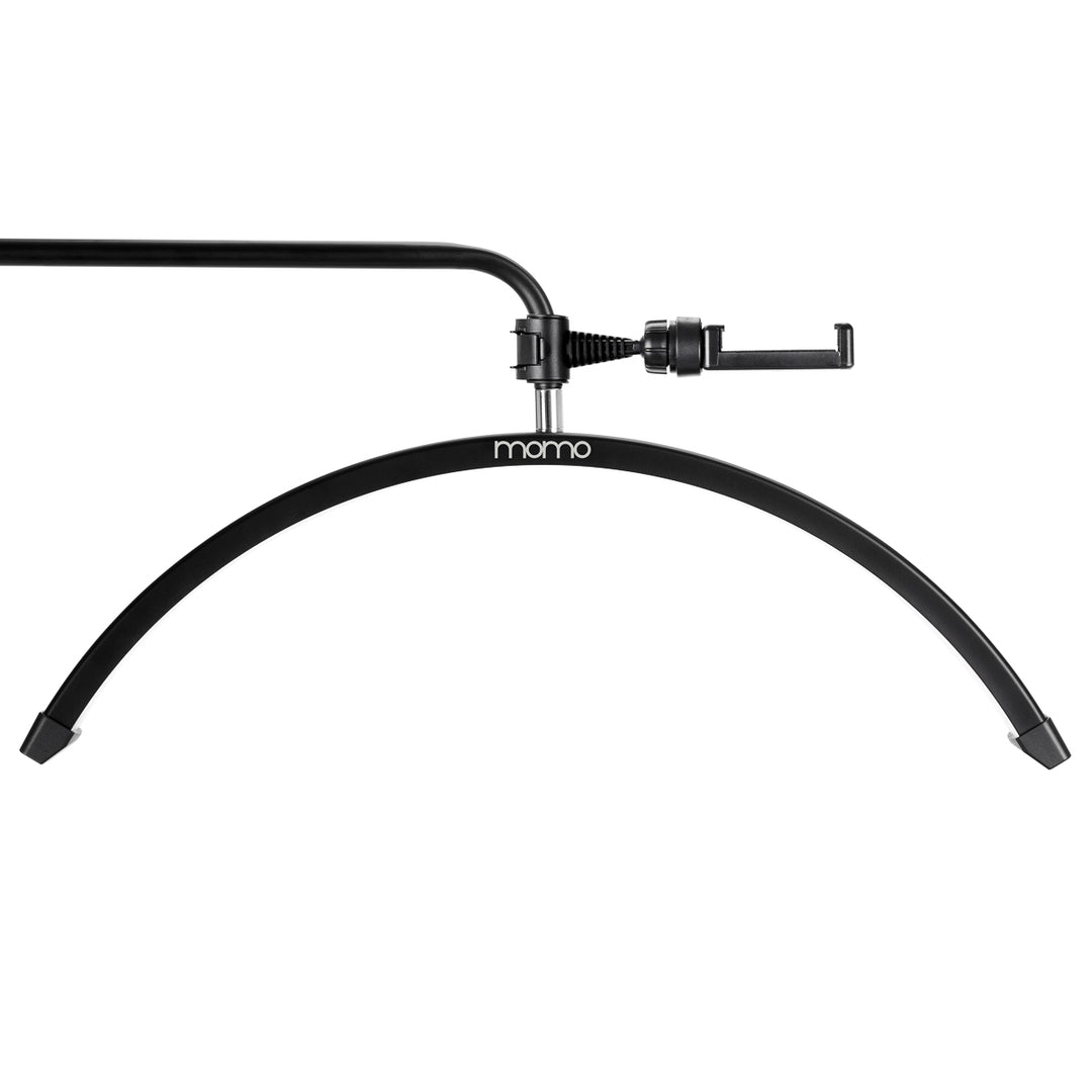 Lampada Ciglia LED con Treppiede e Colore e Intensità Regolabili Momo Moon MX6 Nero - immagine 2