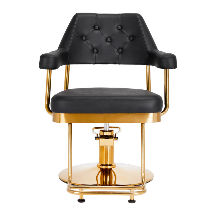 Poltrona parrucchiere Gabbiano Granada Oro Nero 2
