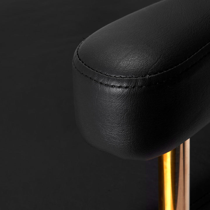 Poltrona parrucchiere Gabbiano Granada Oro Nero 5