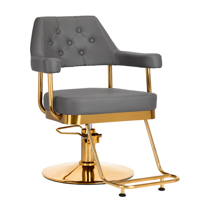 Poltrona parrucchiere Gabbiano Granada Oro Grigio 1