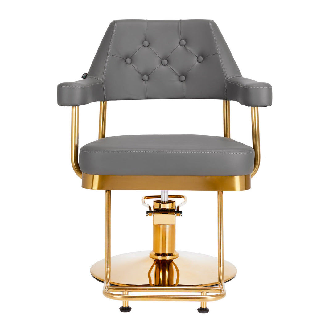 Poltrona parrucchiere Gabbiano Granada Oro Grigio 2