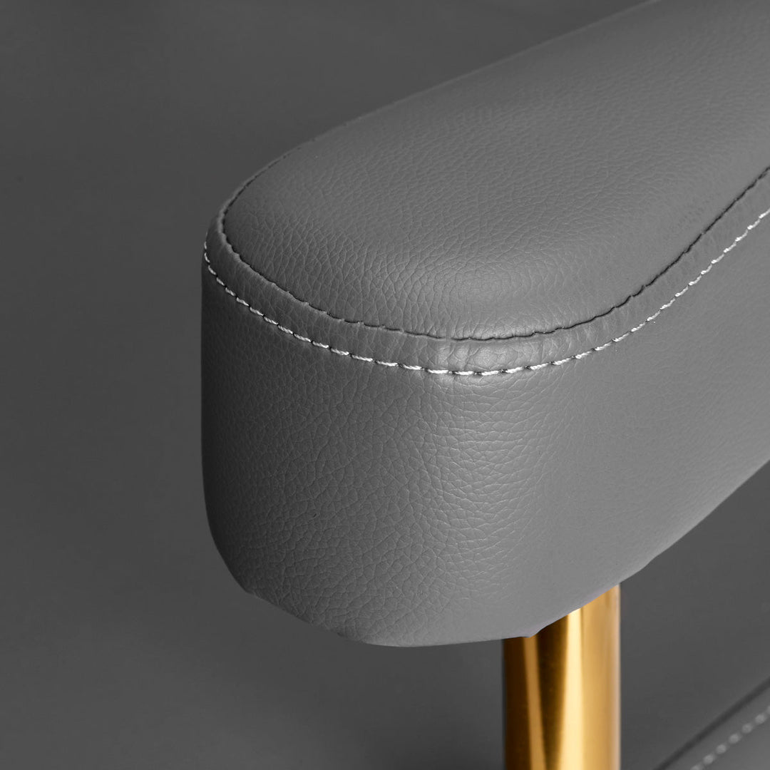 Poltrona parrucchiere Gabbiano Granada Oro Grigio 6