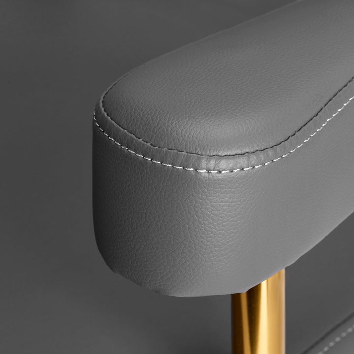 Poltrona parrucchiere Gabbiano Granada Oro Grigio 6