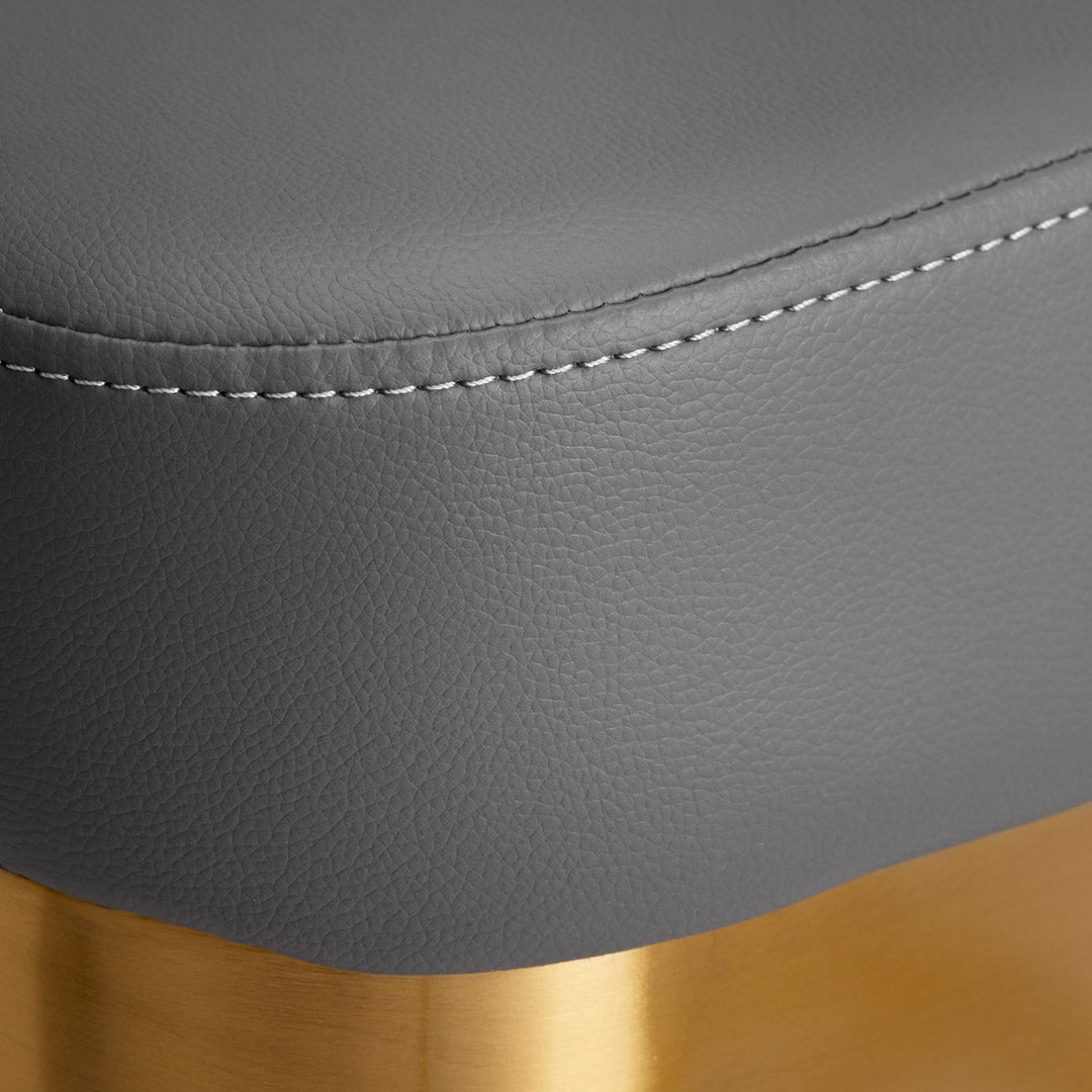 Poltrona parrucchiere Gabbiano Granada Oro Grigio 7