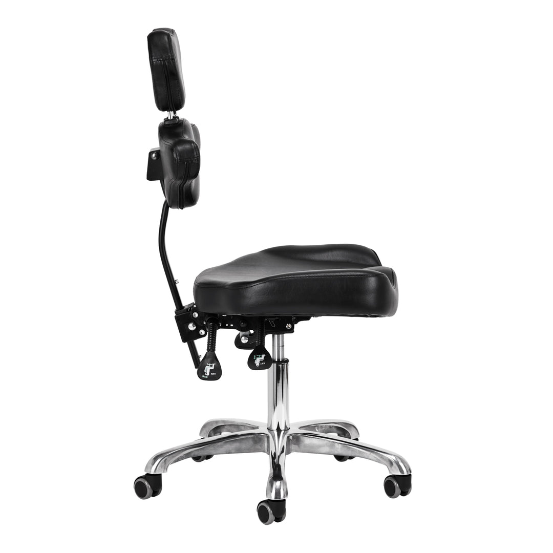 Sgabello con Ruote Pro Ink 973 Nero - immagine 3