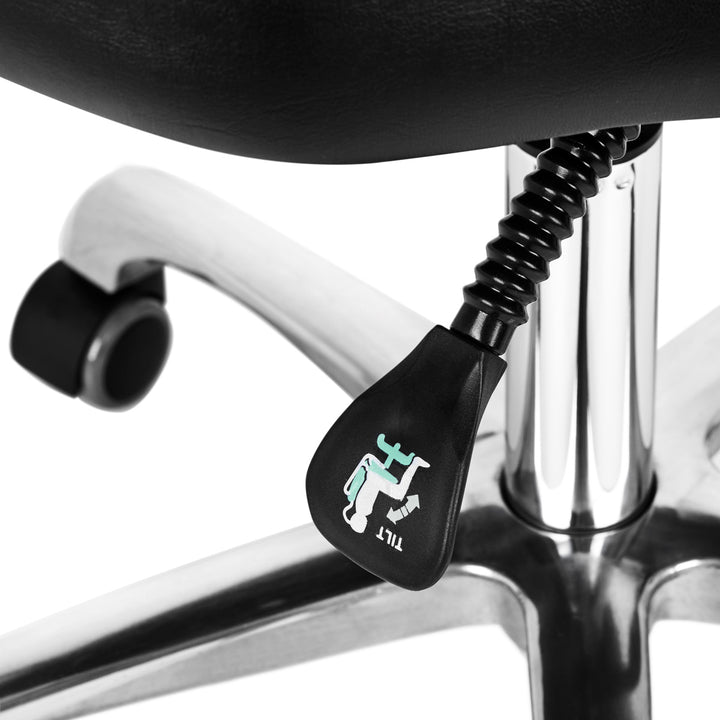 Sgabello con Ruote Pro Ink 973 Nero - immagine 11